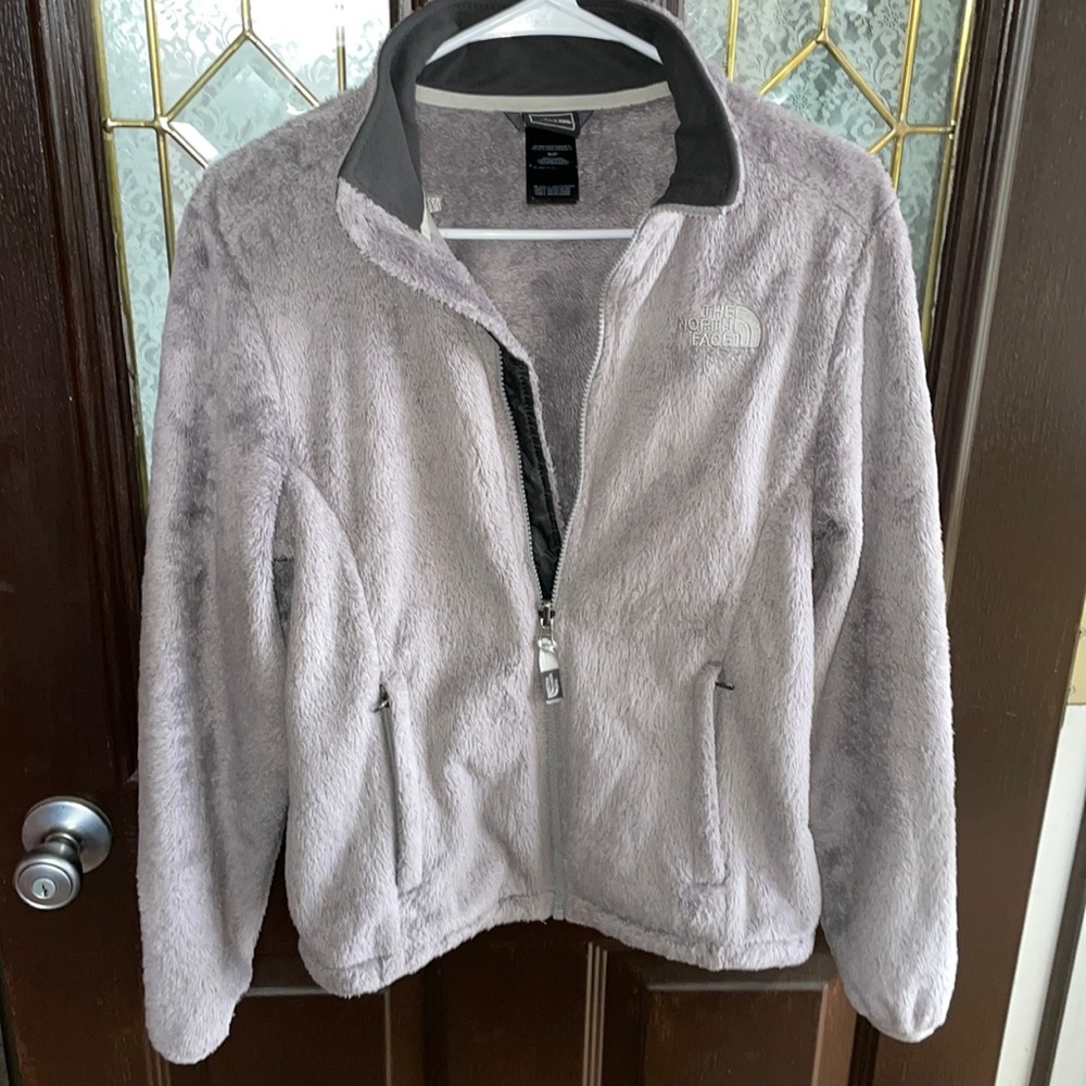 Women’s North Face jacket and matching scarf